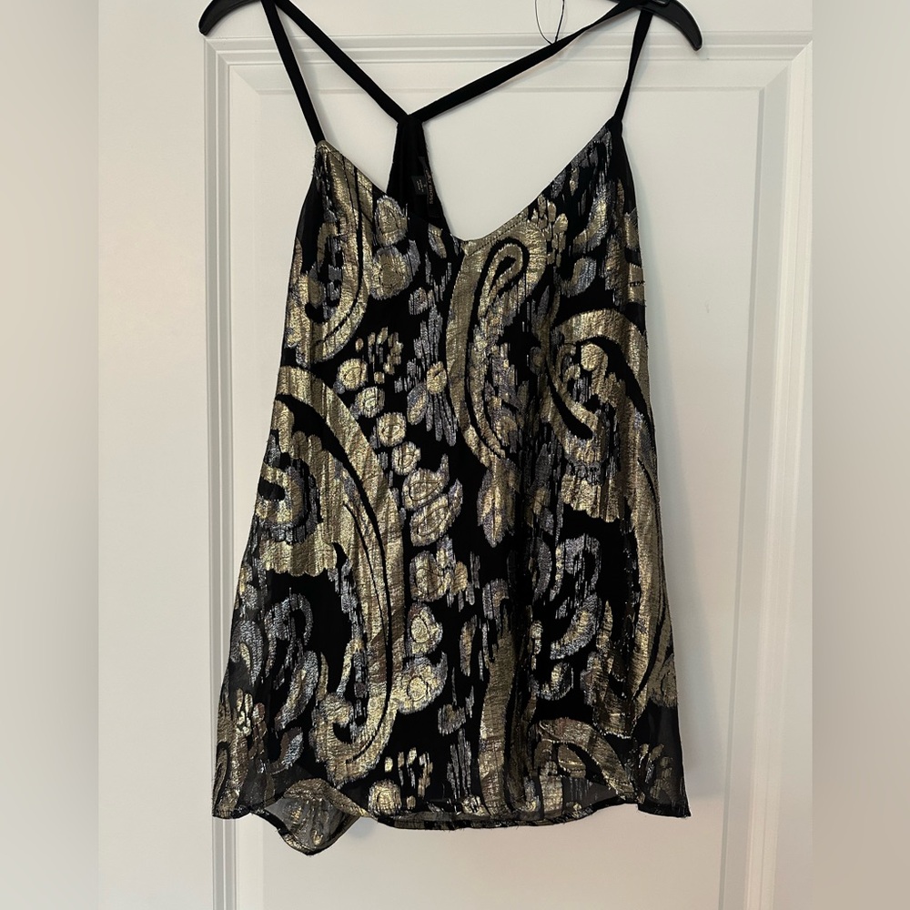 Ella Moss Sexy Metallic Paisley Tank – Size S